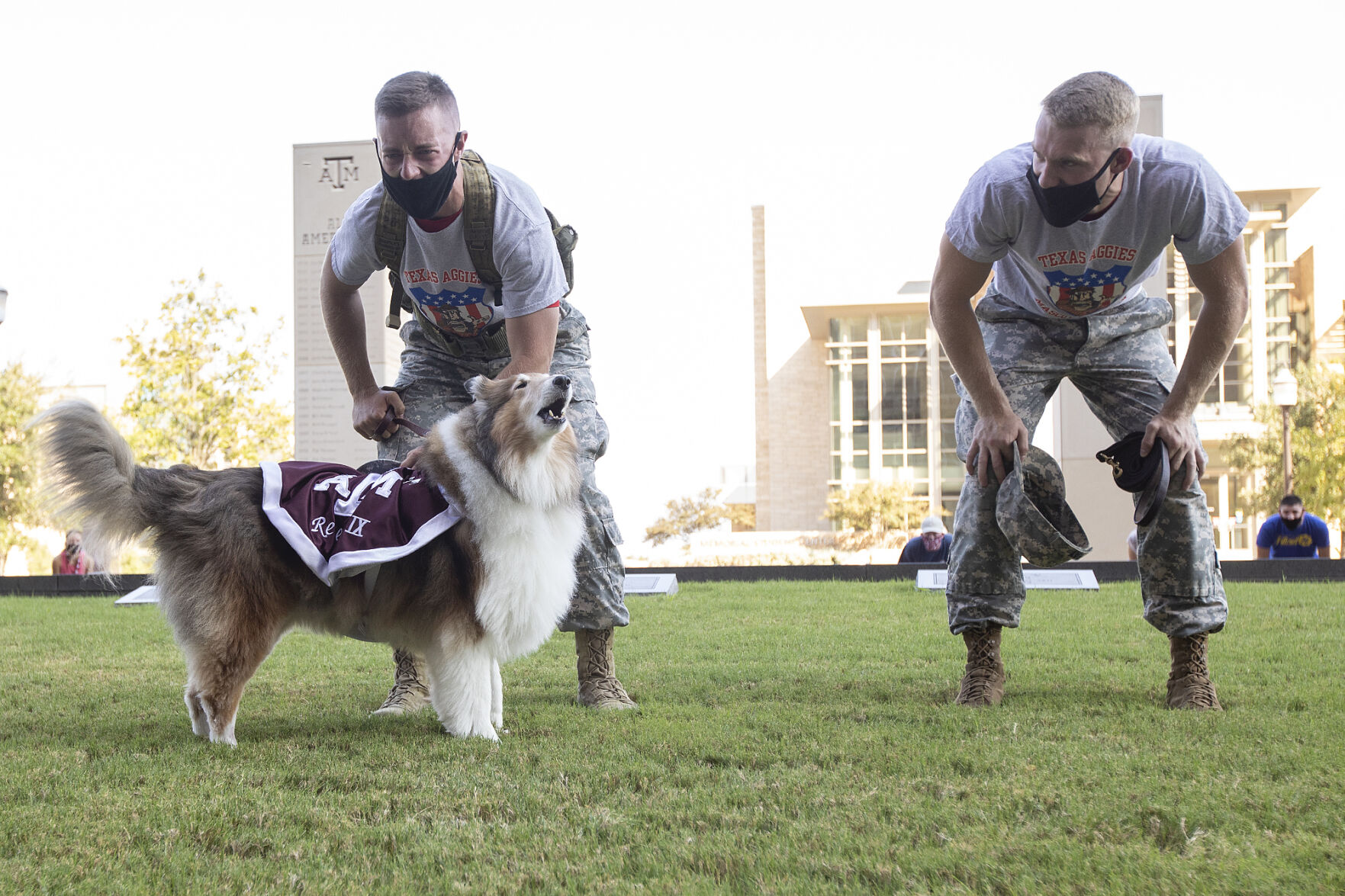 Reveille IX handler ceremony